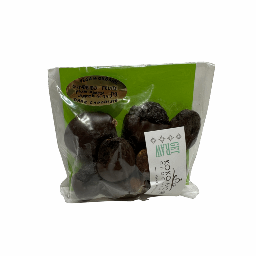 74% Dark Chocolate Dipped Organic Mixed Fruits