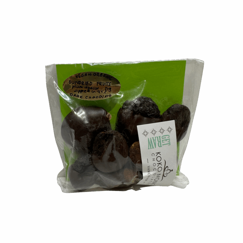 74% Dark Chocolate Dipped Organic Mixed Fruits