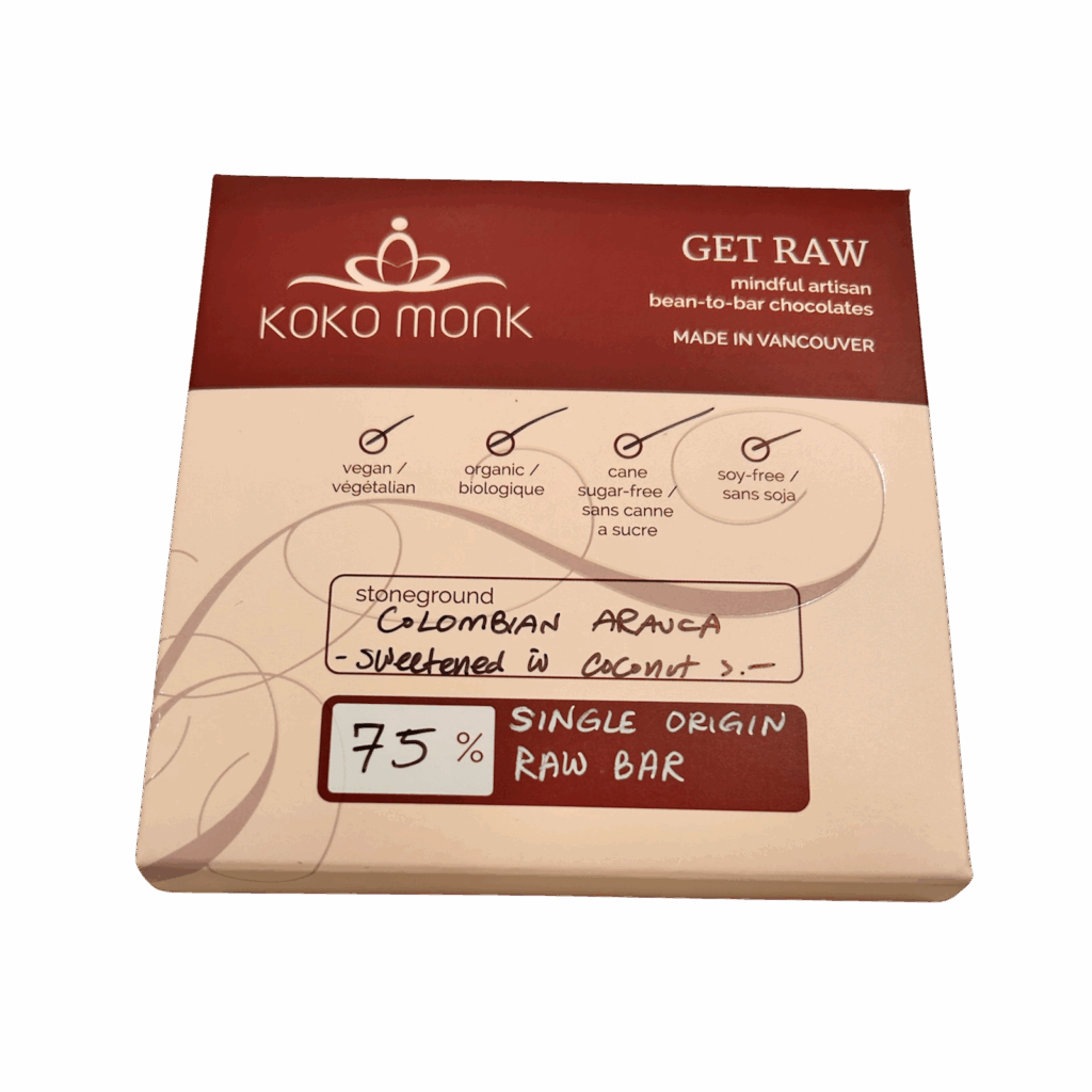 75% Raw Chocolate Bar