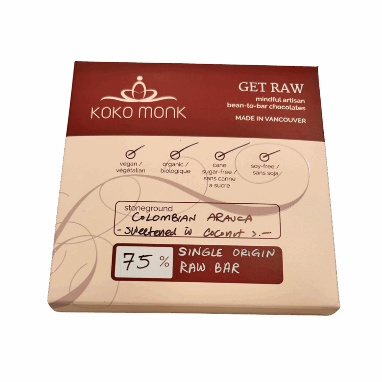75% Raw Chocolate Bar