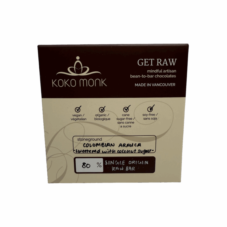 80% Raw Chocolate Bar