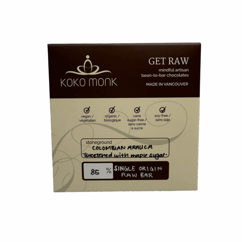 85% Raw Chocolate Bar