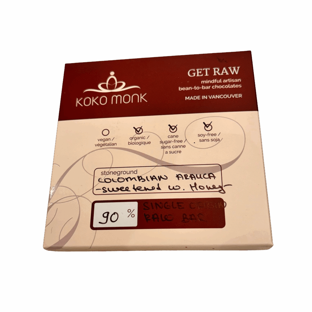 90% Raw Chocolate Bar