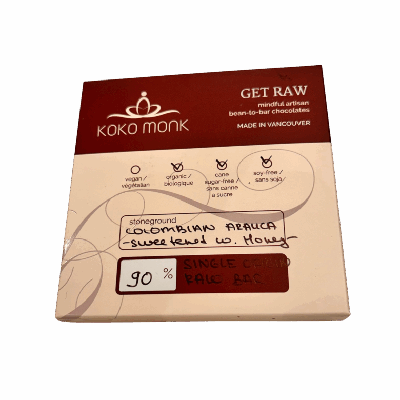 90% Raw Chocolate Bar